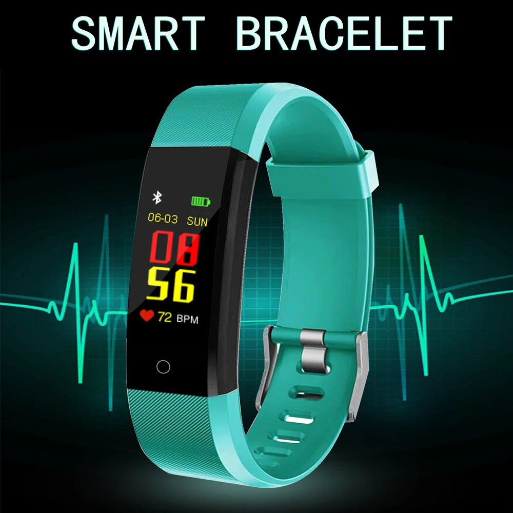 FXM 2019 Smart Watch Men Health Monitor Heart rate/Blood Pressure/Pedometer Bluetooth Waterproof Sports Bracelet