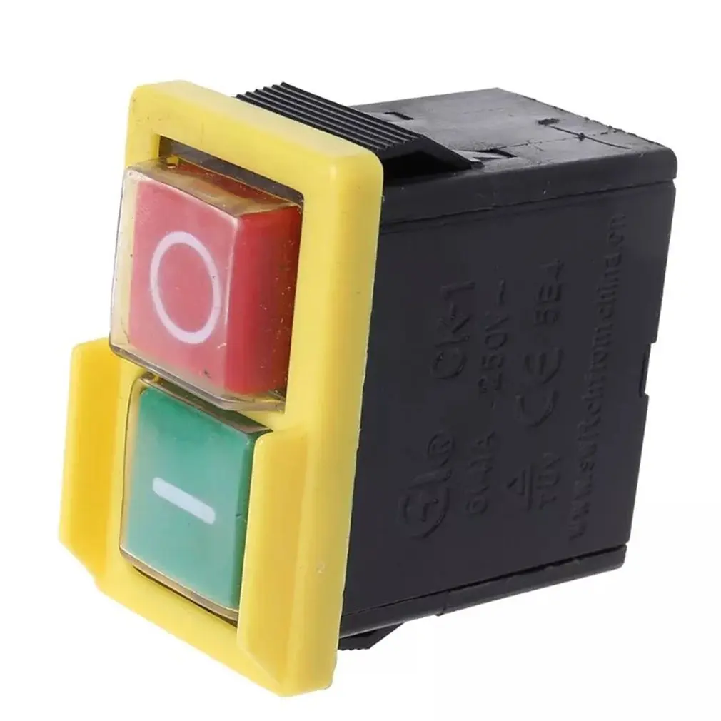 Interruptor electromagnético CK1 para amoladora, interruptor impermeable y a prueba de polvo, interruptor de plástico anticorrosivo