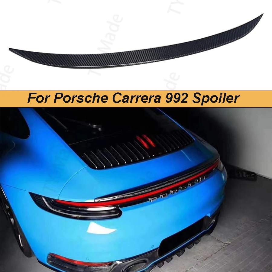 Carrera 991 992 Car Styling Carbon Fiber Rear Lip Roof Spoiler Trunk Boot Wing For Porsche Carrera 911 992 2019 2020 2021 2022