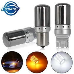 2PCS CanBus S25 1156 BA15S P21w BAU15S PY21w T20 7440 W21W LED Bulbs 3014 144smd Error Free Canbus Turn Signal Lights Brake lamp