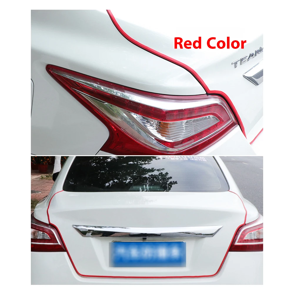 Red 5M/10M Universal Car Door Protection Edge Guards Trim Styling Moulding Scratch Protector Strip Automobile Door Stickers