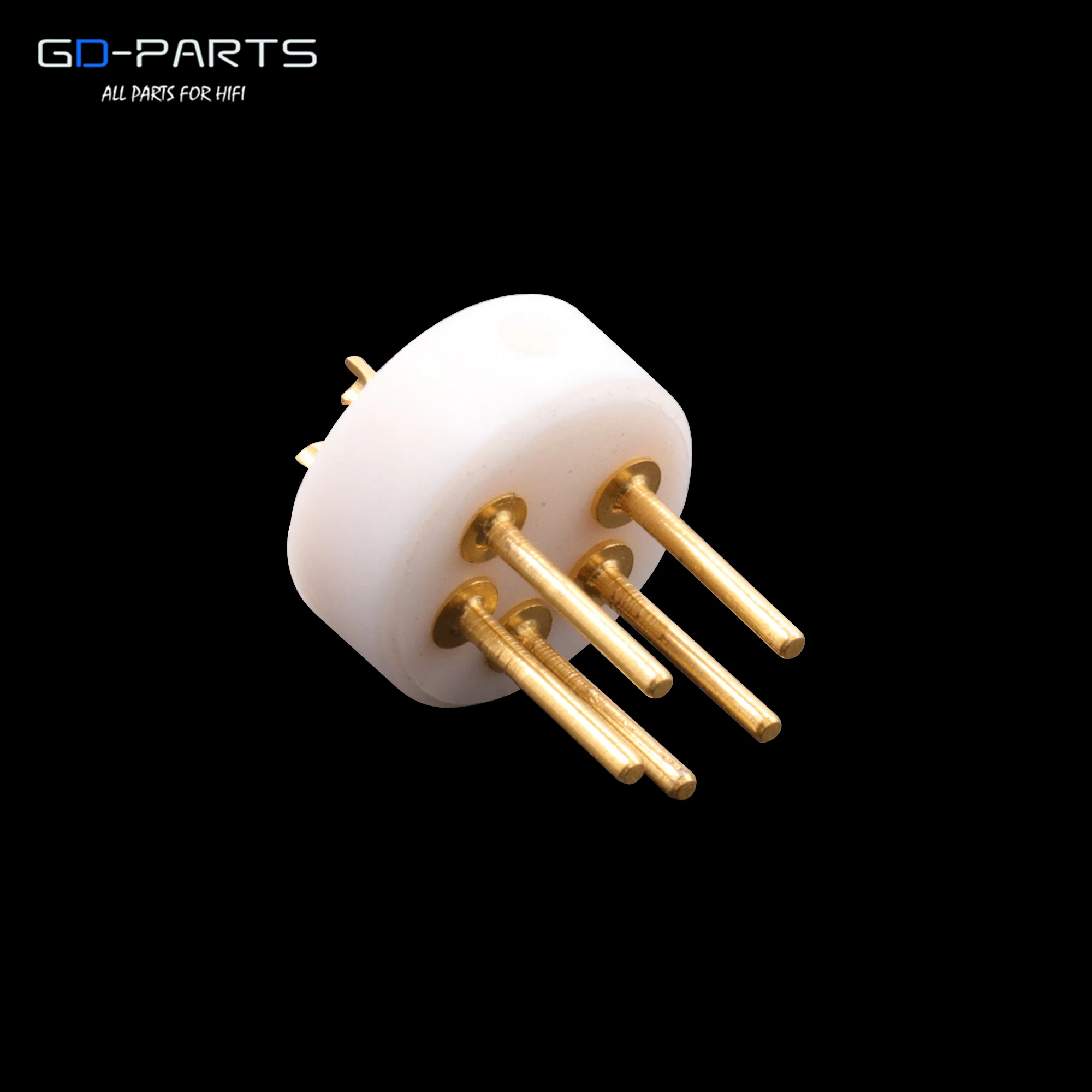 EIZZ Male 5pin DIN Connector LP Turntable Recorder Tonearm Plug Vinyl Jack 24k Gold Plated Copper PTFE Insulator 1PC