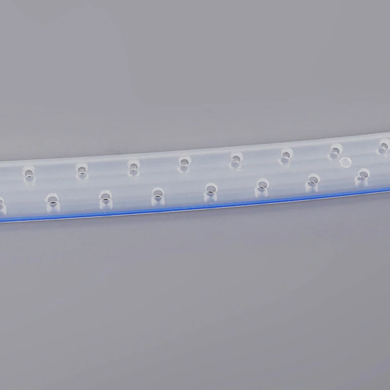 Medical Silicone Perforated Flat Drain Tube Surgical Supplies For Fluids Suction And Collection Fluted Shape Drainage Tube