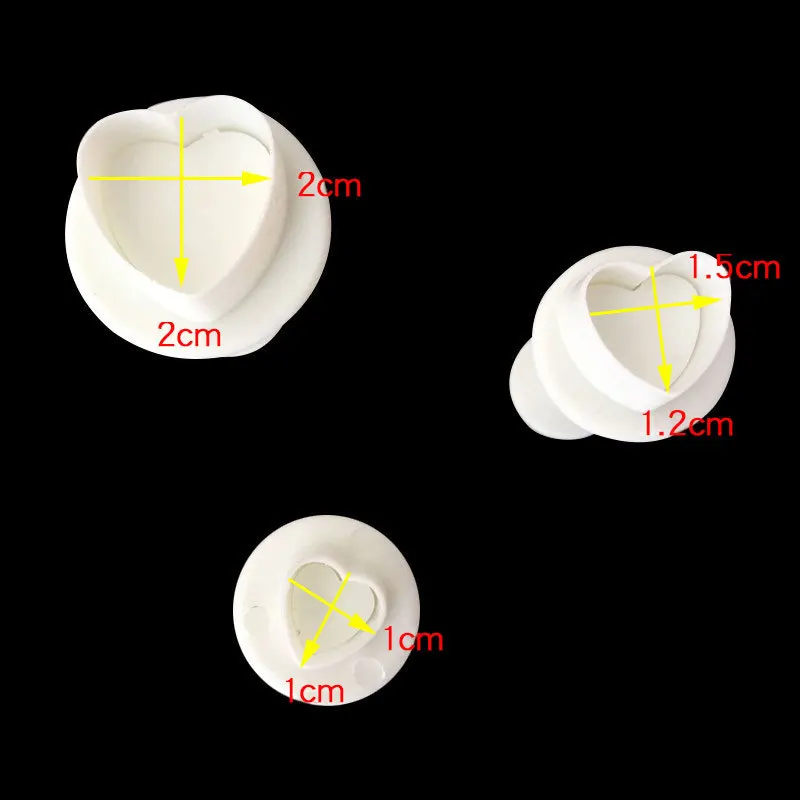 3-piece set of small spring compression silicone mold epoxy resin can be used for fondant cakes cream cheese jewelry accessories