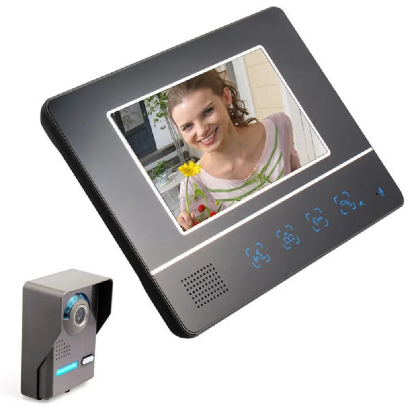 

7 Inch Visual Doorbell TFT LCD Screen Color Video Door Phone Cmos Infrared Night Version Monitor Camera Intercom Systems