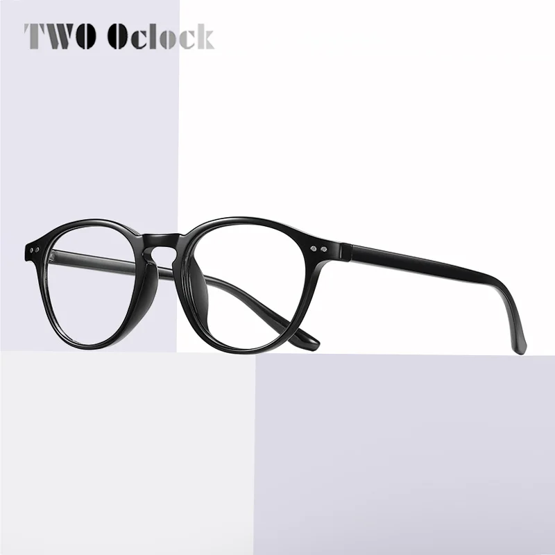 

Lightweight TR90 Round Eyeglass Women Men Anti Blue Light Glasses Computer Screen Protector Laptop Goggles Clear Pink Black