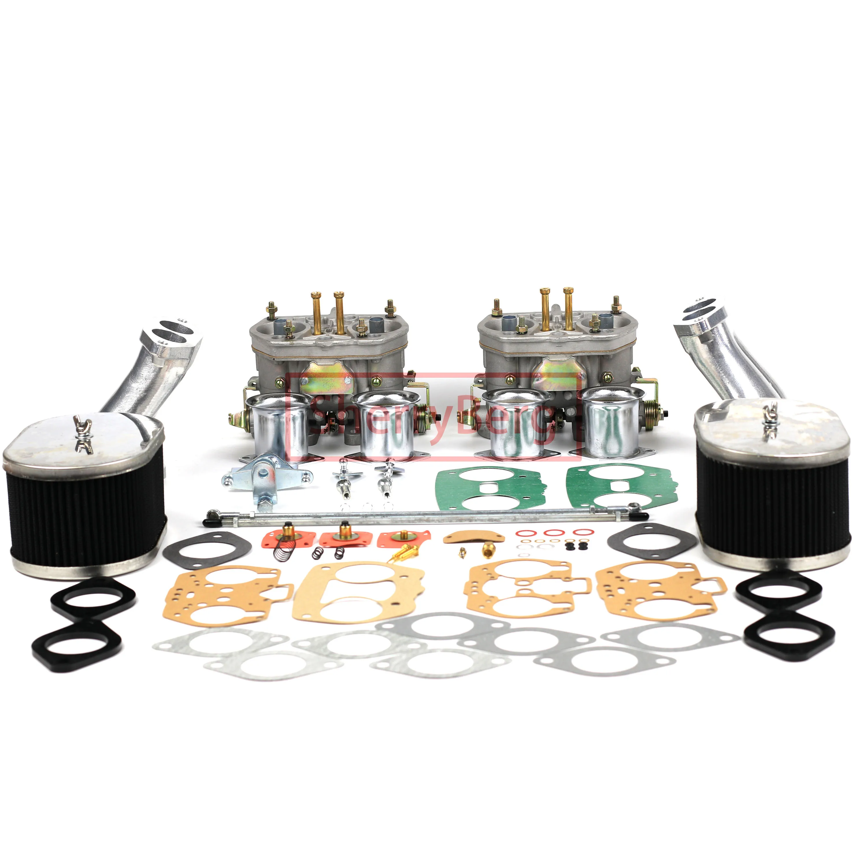 SherryBerg Carburetor Conversion Kit Weber 48mm twin 48IDF karb Kit for VW Beetle Porsche T1 Air Cooled  Up to 1800 Type 1 Tall