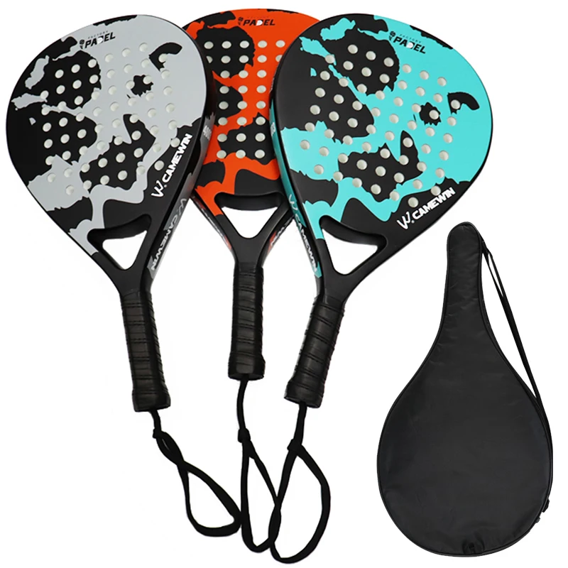 3 Colors Carbon Fiber Beach Racket Adult Professional Beach Tennis Paddle Racket EVA Face Tennis Raqueta With Bag High Quality