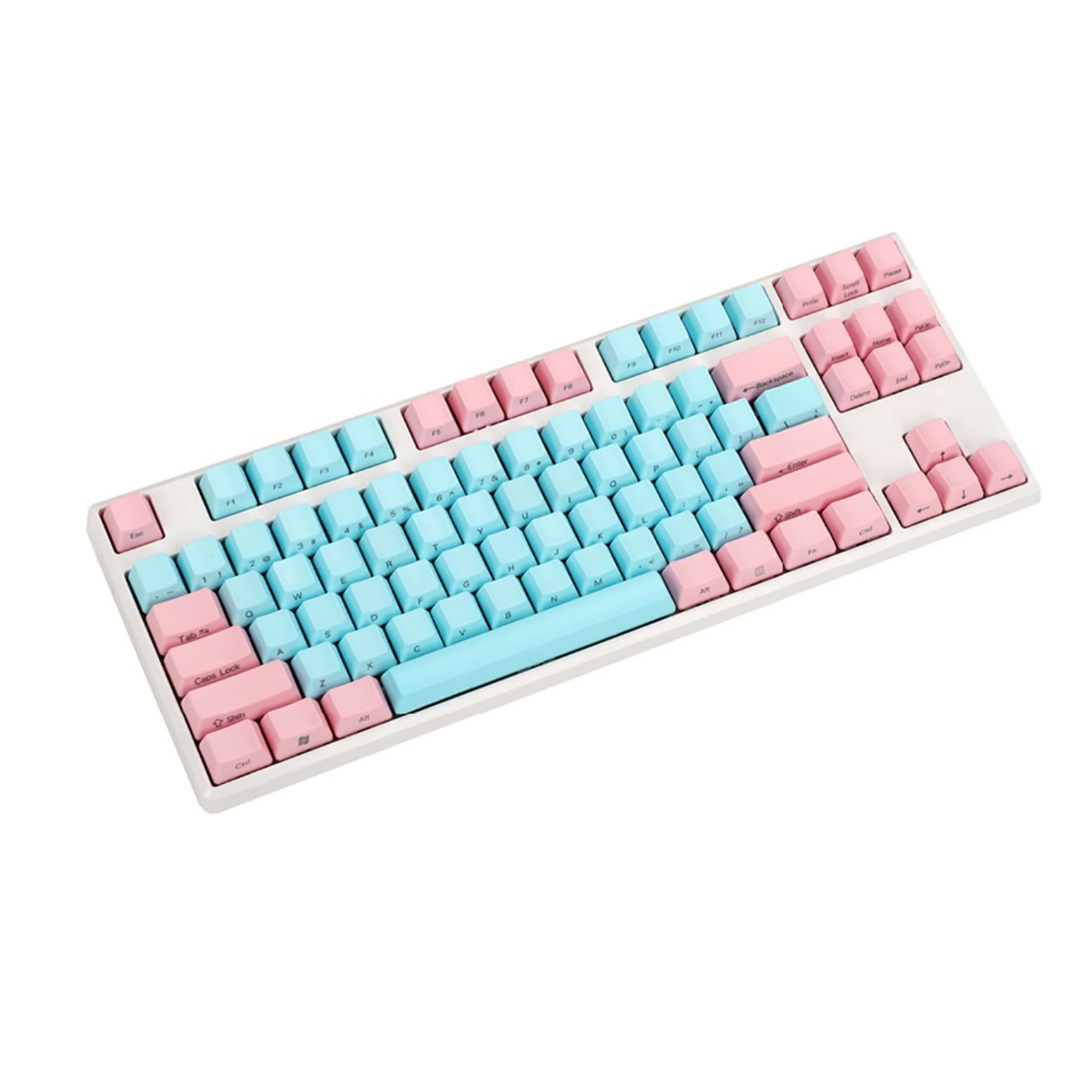 OEM 61 87 104 Key Miami Color Keycap Laser Engraving Blank Thick PBT Keyset For MX Mechanical Keyboard DIY GK61 GK87 GK104