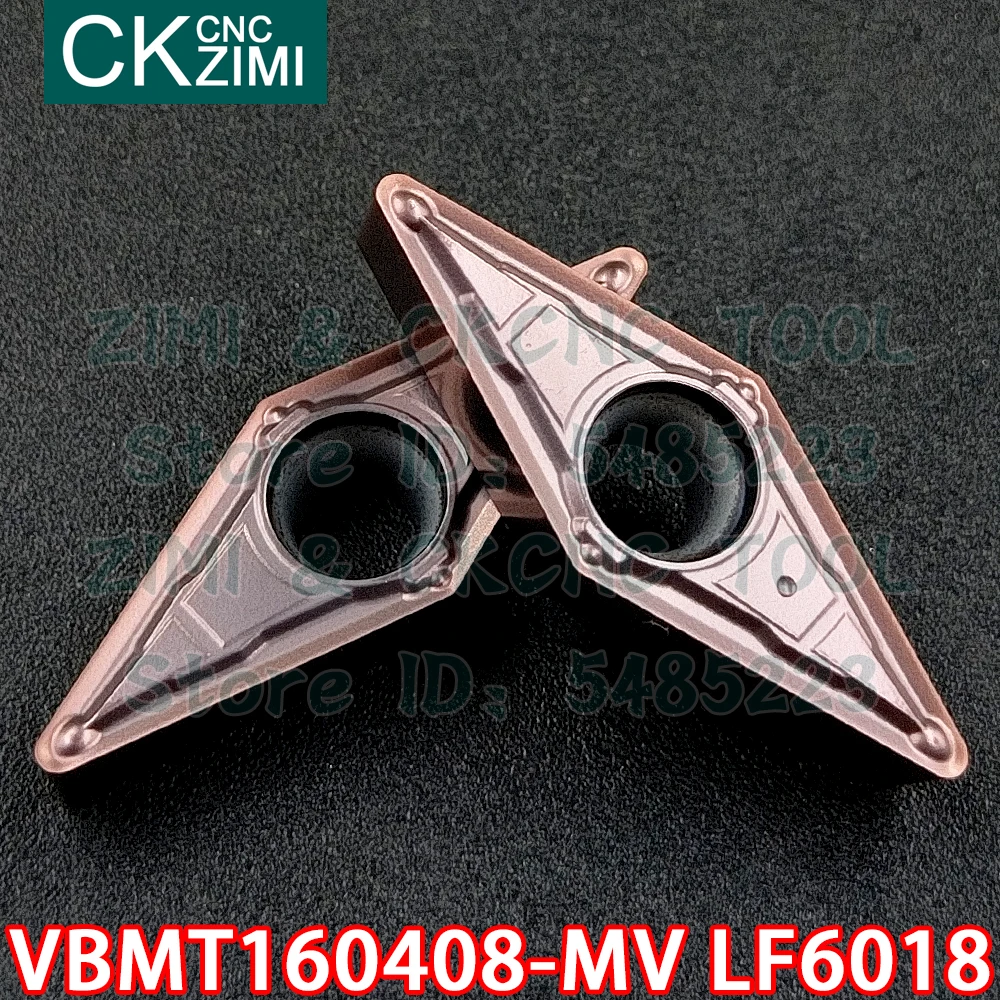 VBMT160408-MV LF6018 VBMT 160408 MV LF6018 Carbide Dạng Bên Ngoài Biến Lắp Dụng Cụ Kim Loại CNC Tiện Dụng Cụ Cho Thép Không Gỉ