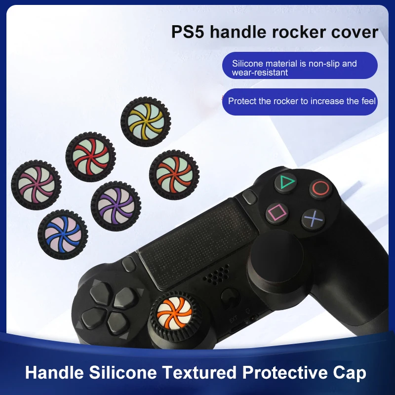 Tampa protetora de silicone Gamepad Rocker, antiderrapante para Handle Rocker, Fino, Universal, Ps5, 1 Pc, 3 Pcs, 5Pcs