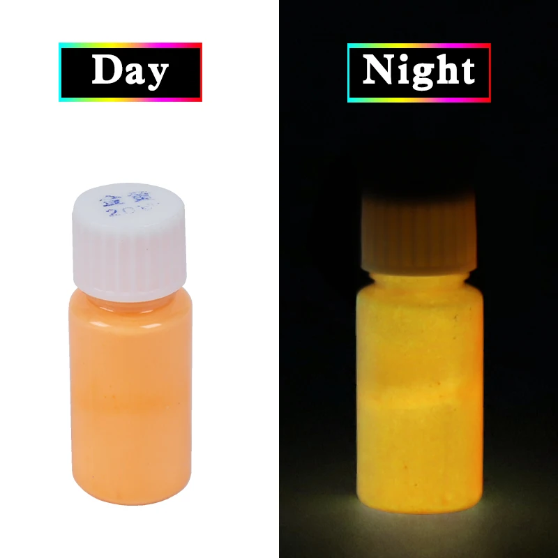 Gold Glow In The Dark Luminous Sand Acrylic Fluorescent Paint Party Bright Paint Star Nail Decoration Paint Halloween 20g