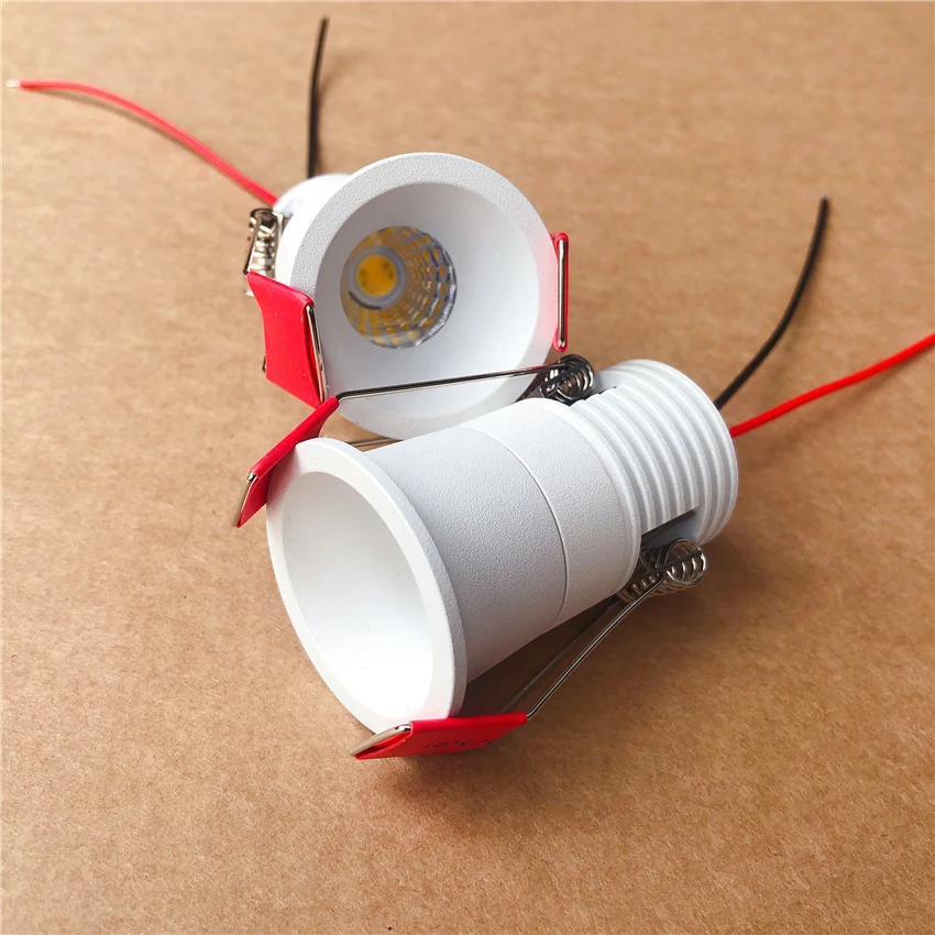 

10PCS/Lot 5W Dimmable Mini LED Downlight COB Spot Light Ceiling Lamp White /Black Body AC85-265V