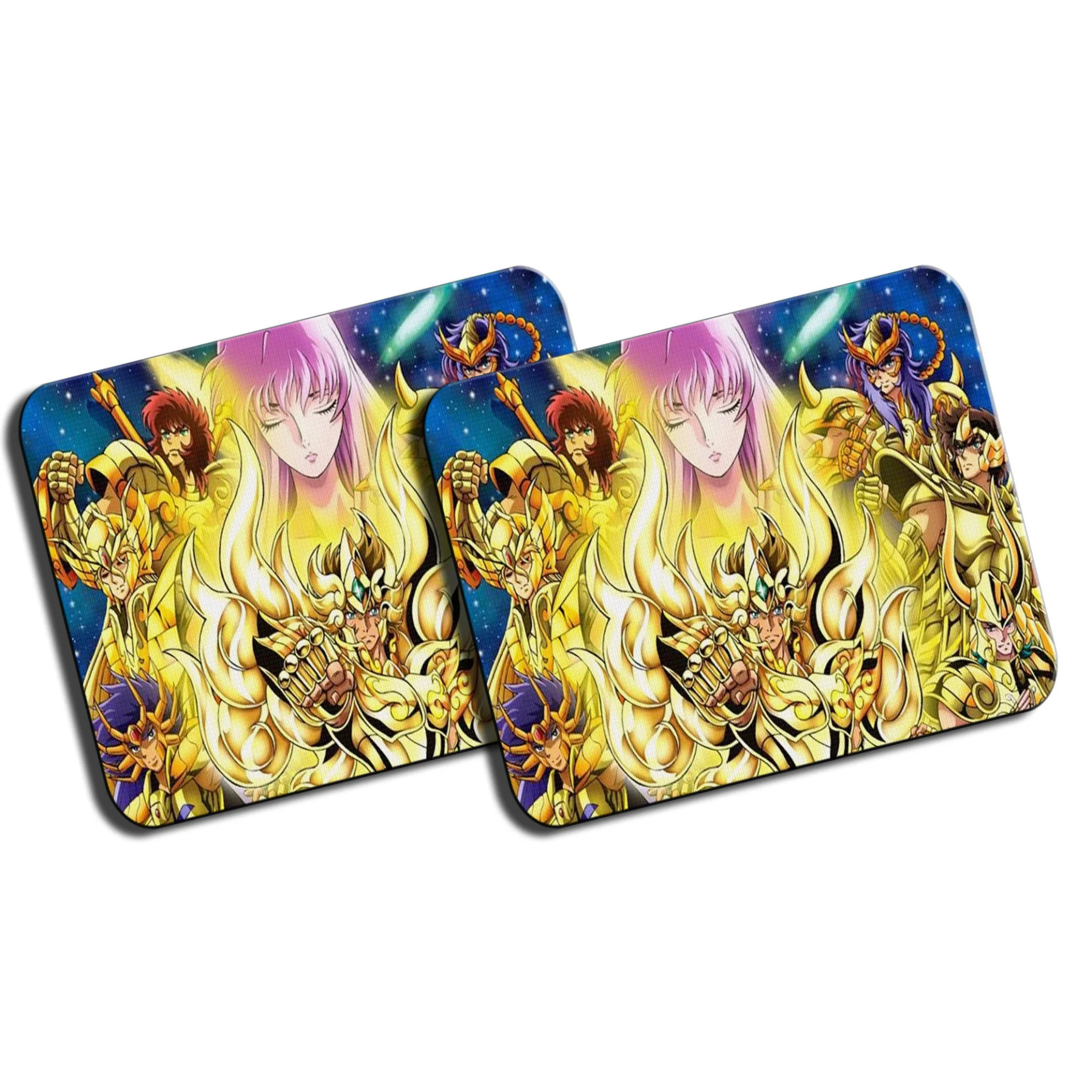 PACK 2 ALFOMBRILLAS GRANDES CABALLEROS DE ORO 12 CASAS mousepad raton