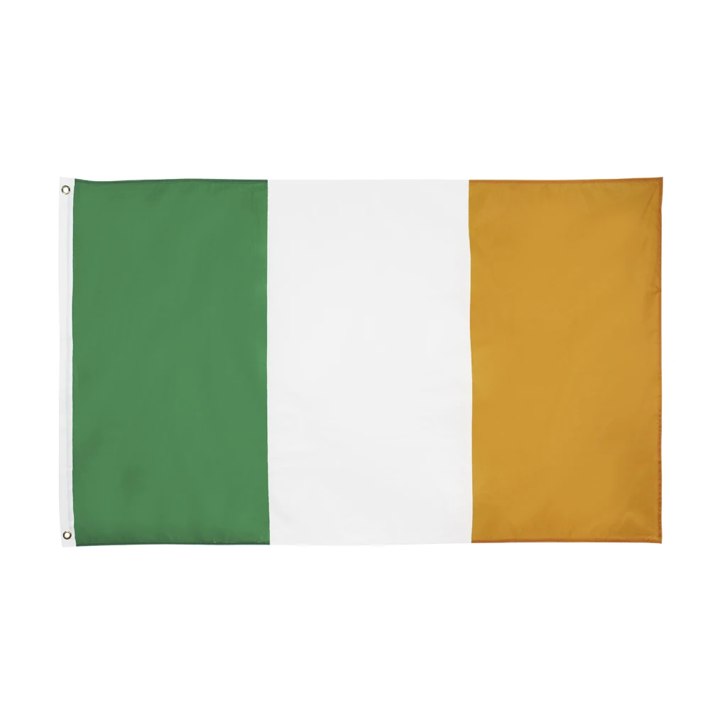 Flaglink 3x5fts 90*150cm green white orange IRE IR ireland Flag of irish