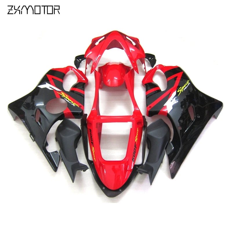 Free Painting Injection Bodyworks Fairing kits for Honda CBR600 F4i 2001 2002 2003 black red set cbr 600 f4i 01 02 03 HB49