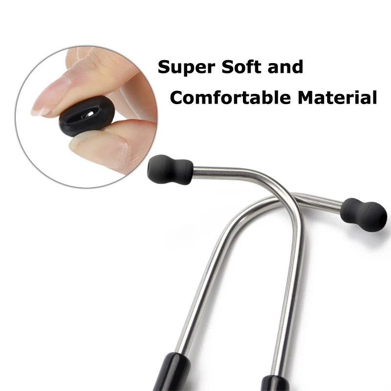 Oreillettes de Remplacement Universelles Super Confortables pour Stéthoscope Littmann, 2 Pièces