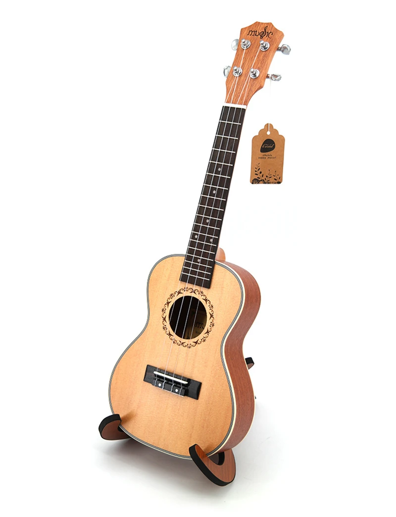 

21 inch 4 String Spruce Ukulele Soprano Hawaiian Small Guitar Electric Ukulele with Pickup EQ 21 Stringed Musical Instruments