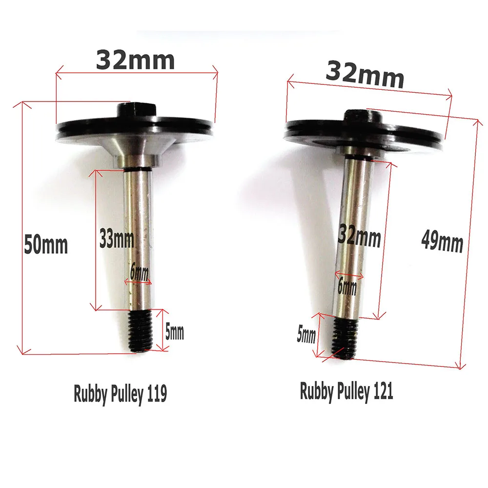 EDM 루비 가이드 휠 풀리 롤러 OD32, WEDM 와이어 커팅 기계용 길이 49mm