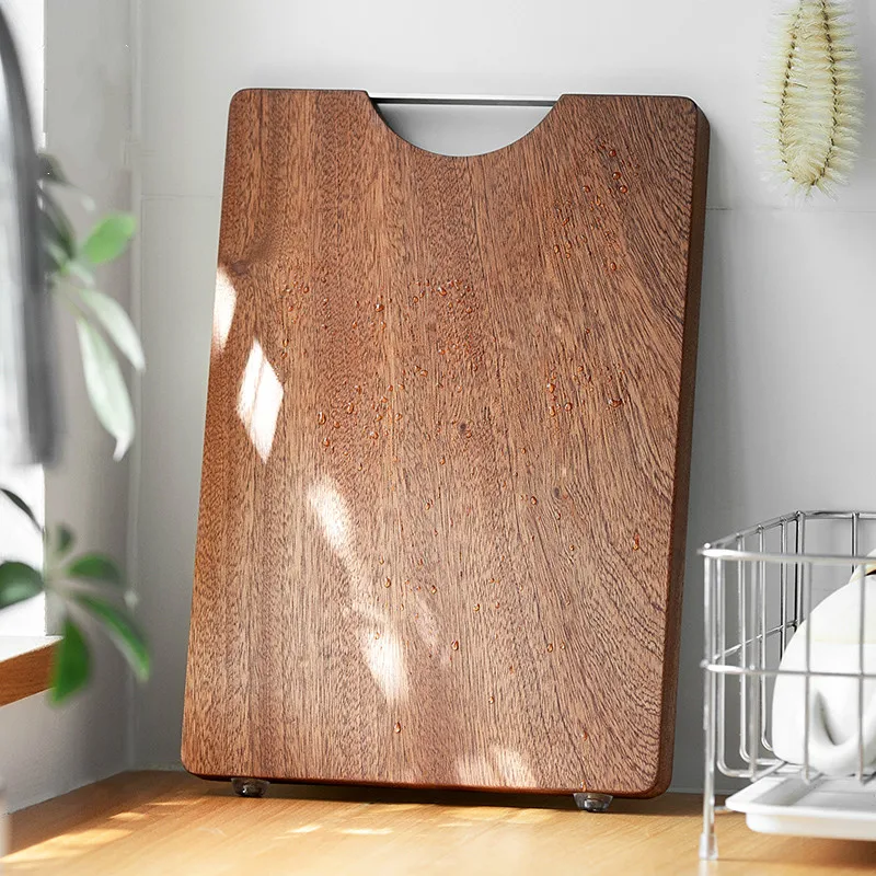 Solid wood chopping board rectangular household kitchen cutting board mildew resistant wooden cutting board mx12051533