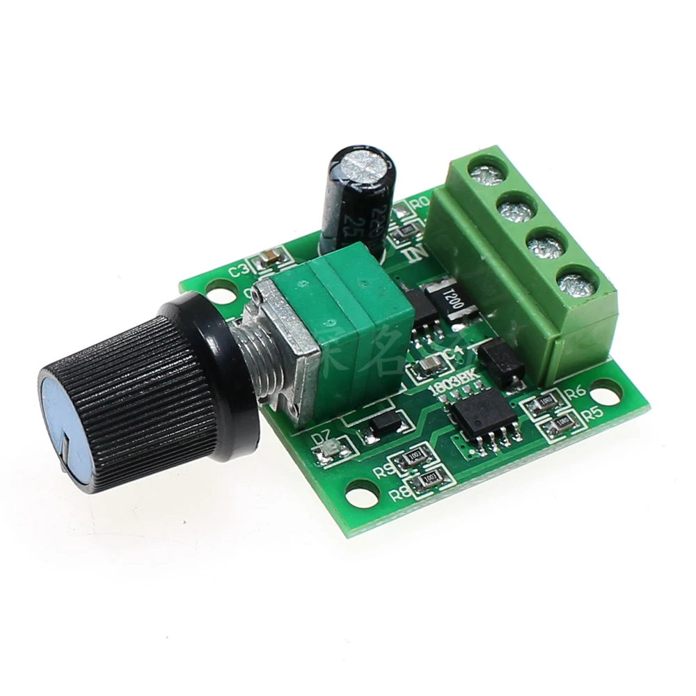 DC 1.8V 3V 5V 6V 12V 2A PWM Motor Speed Controller Low Voltage Motor Speed Controller PWM 0~100% Adjustable Drive Module