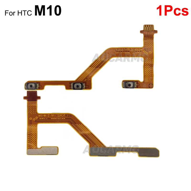 Aocarmo For HTC 10 / M10 evo Power On Off Button Flex Cable Replacement Parts