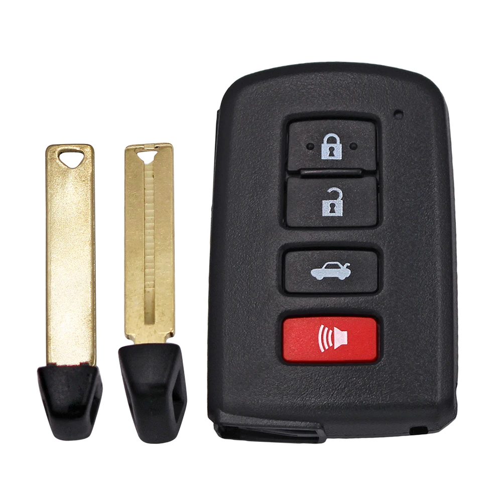 Nuevo carcasa de mando a distancia inteligente de repuesto de 2/3/4 botones Fob para Toyota Avalon Camry RAV4 2012-2015 con llave de inserción