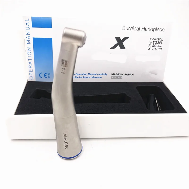 1pcs Dental Optical Led Counter Angel Handpiece X25L Type 1: 1 Increasing dental handpiece low speed handpiece