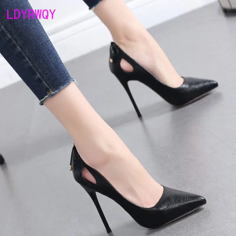 Female Korean version of 2022 spring and autumn new sexy all-match shallow mouth stiletto high heels