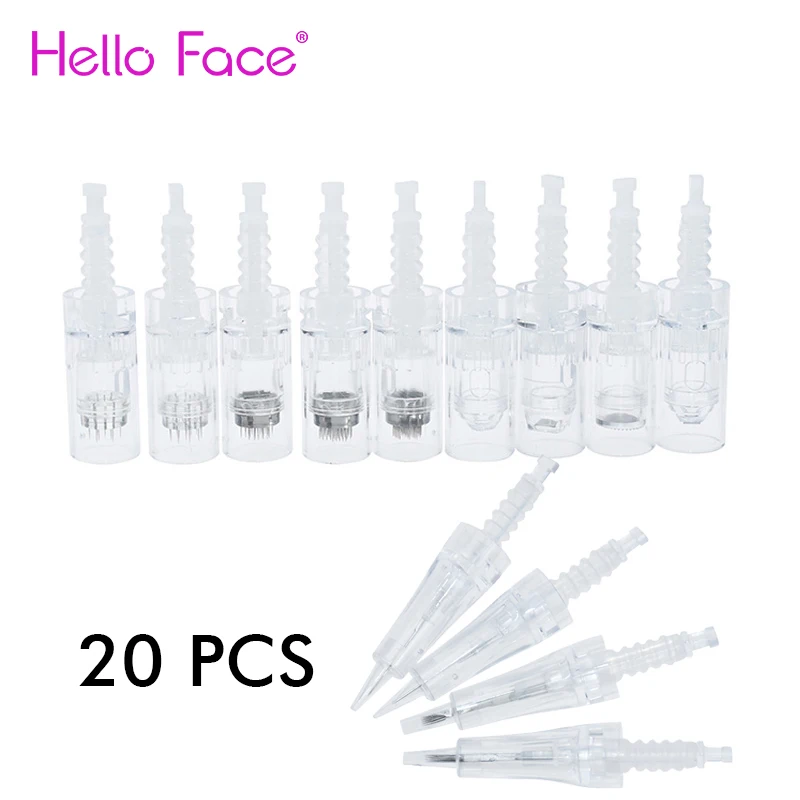 Microneedling Cartridges 20 PCS Bayonet Needle Derma Pen Needle Microblading Tattoo Needles Mesotherapy Needles Sealed Bags