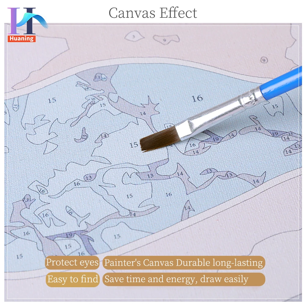 Pittura con i numeri sole e luna pittura digitale illustrazioni Kit fai da te pittura acrilica per adulti con numeri 50*65 vernice di grandi