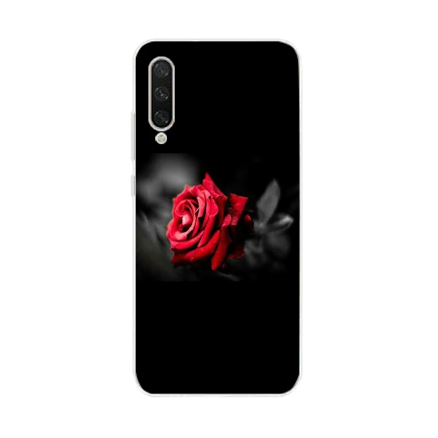 280FG Red Rose Flowers Soft Silicone Tpu Cover phone Case for xiaomi redmi 9 9A Note 9 9s Pro MI 9 9T SE Lite