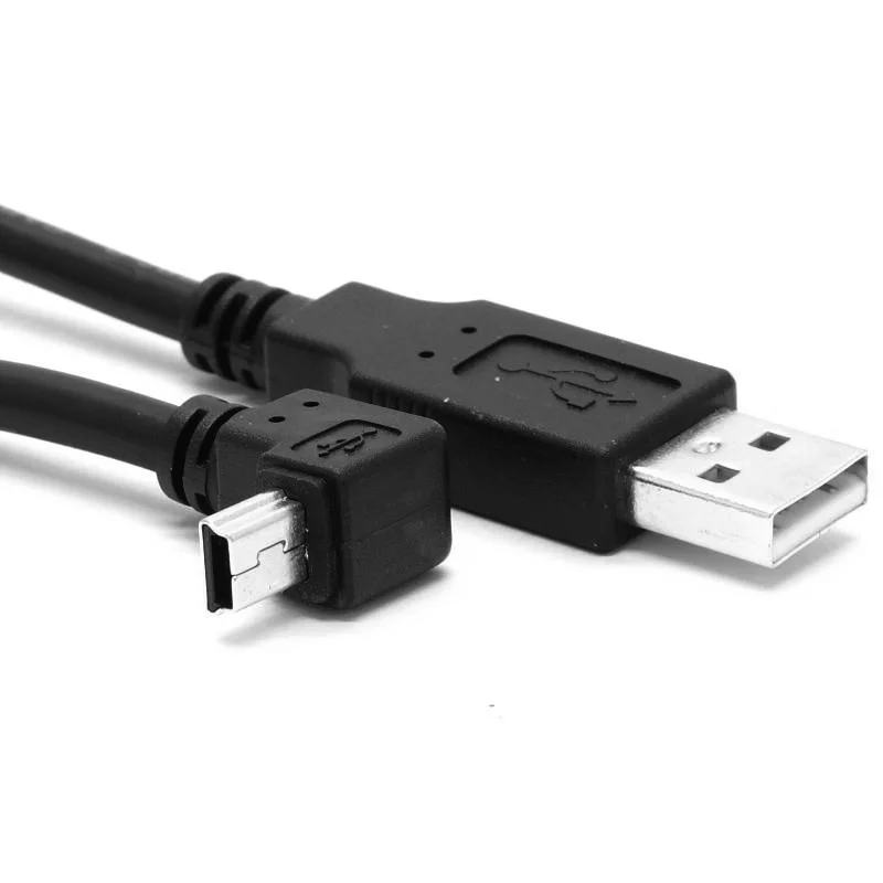 USB 2.0 A Male Up Angular 90 degree USB Mini B Male cable 25cm 50cm 150cm 300cm