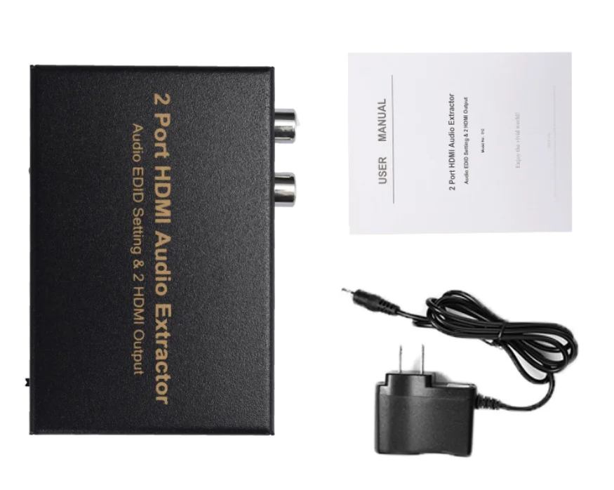Imagem -01 - Extrator de Áudio com Portas 1080p Hdmi Suporte para Ajuste 3d Edid e Saída Hdmi para Dvd Ps3 X360box