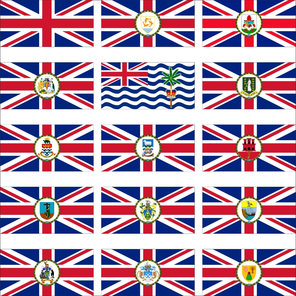 

British Governor Of Overseas Territories Flag 3X5ft 90X150cm 60x90cm 21x14cm United Kingdom Antarctic Territory Banner