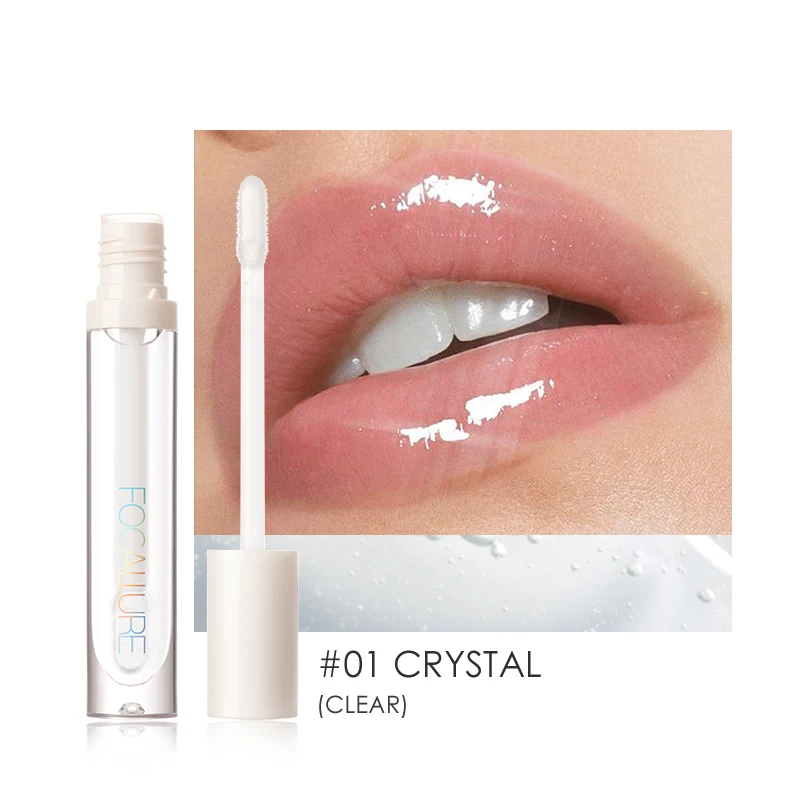 FOCALLURE PLUMPMAX Nourise Lip Glow Dewy Glossy Lip Care High Shine Not Sticky Refreshing Shimmer Lip Gloss Lips Makeup