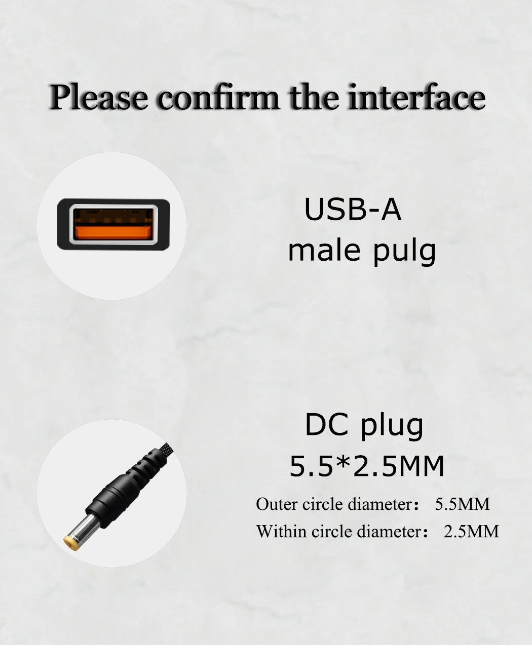 JORINDO 1.8M/5.9FT USB-A male head to DC5.5*2.5MM notebook Power charging cable,QC3.0 fast charging cable