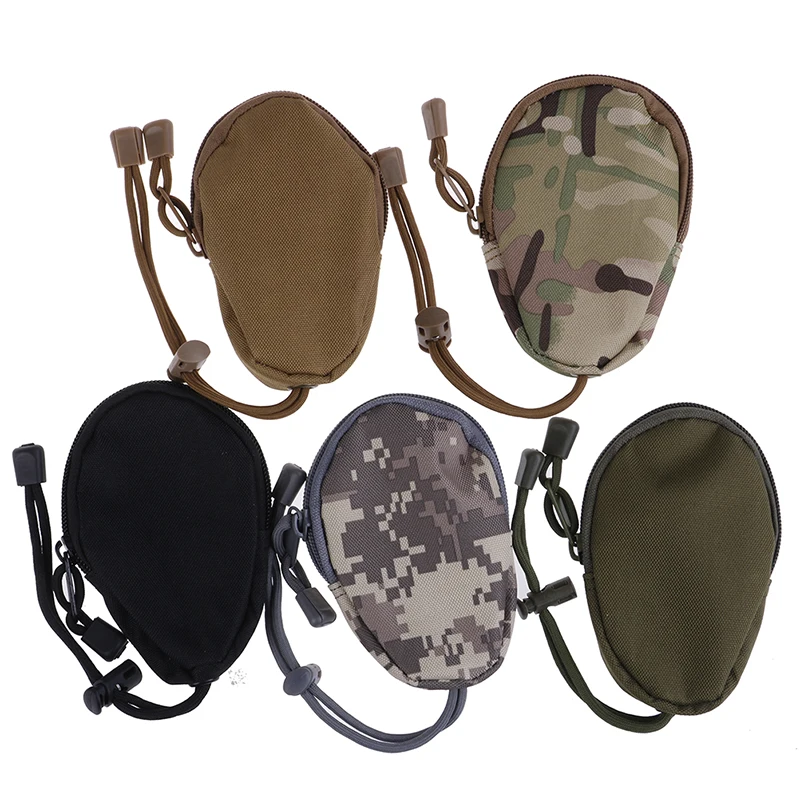 1PCS Military Army Bag Small Pocket Keychain Zipper Case Out Door Pack EDC Mini Key Wallets Holder Men Coin Purses Pouch