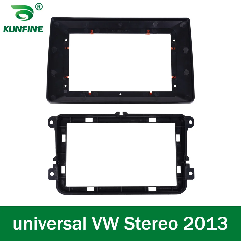 

2Din 10-дюймовый автомобильный Android-радио, адаптер рамки для универсального VW Stereo Radio 2013, аудио стереосистема приборной панели, комплект рамки