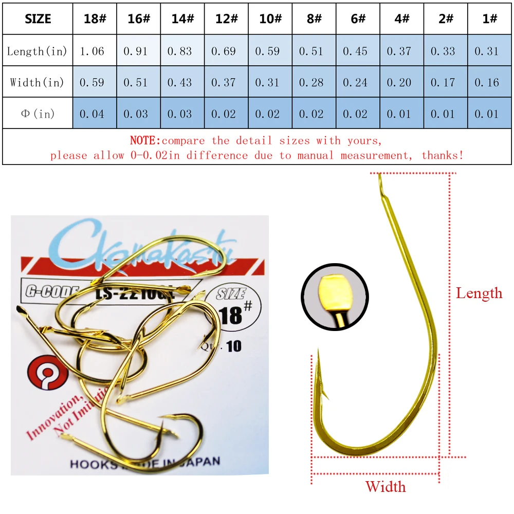 10 peças / lote de anel de pesca sem carpa 1 # -18 # anzol de tamanho real dourado anzóis de água do mar e de água doce anzóis anzóis anzóis do mar ferramentas de pesca de inverno acessórios para artes de pesca
