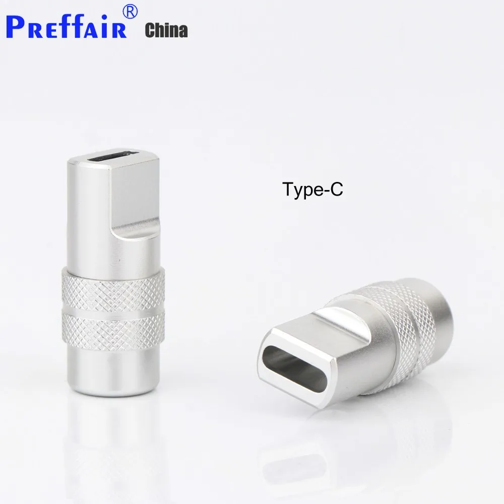 1 قطعة type-C موصل معدني قذيفة مخصصة الاكسسوارات نوع c قذيفة USB المعادن قذيفة كابل بيانات كابل شحن