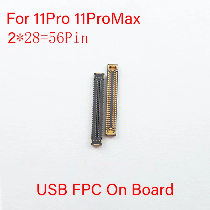 USB Charger Port 3D Touch TP FPC Connector for iphone 11 Pro Max 11Pro 11Promax LCD Digitizer on Logic Board Montherbord