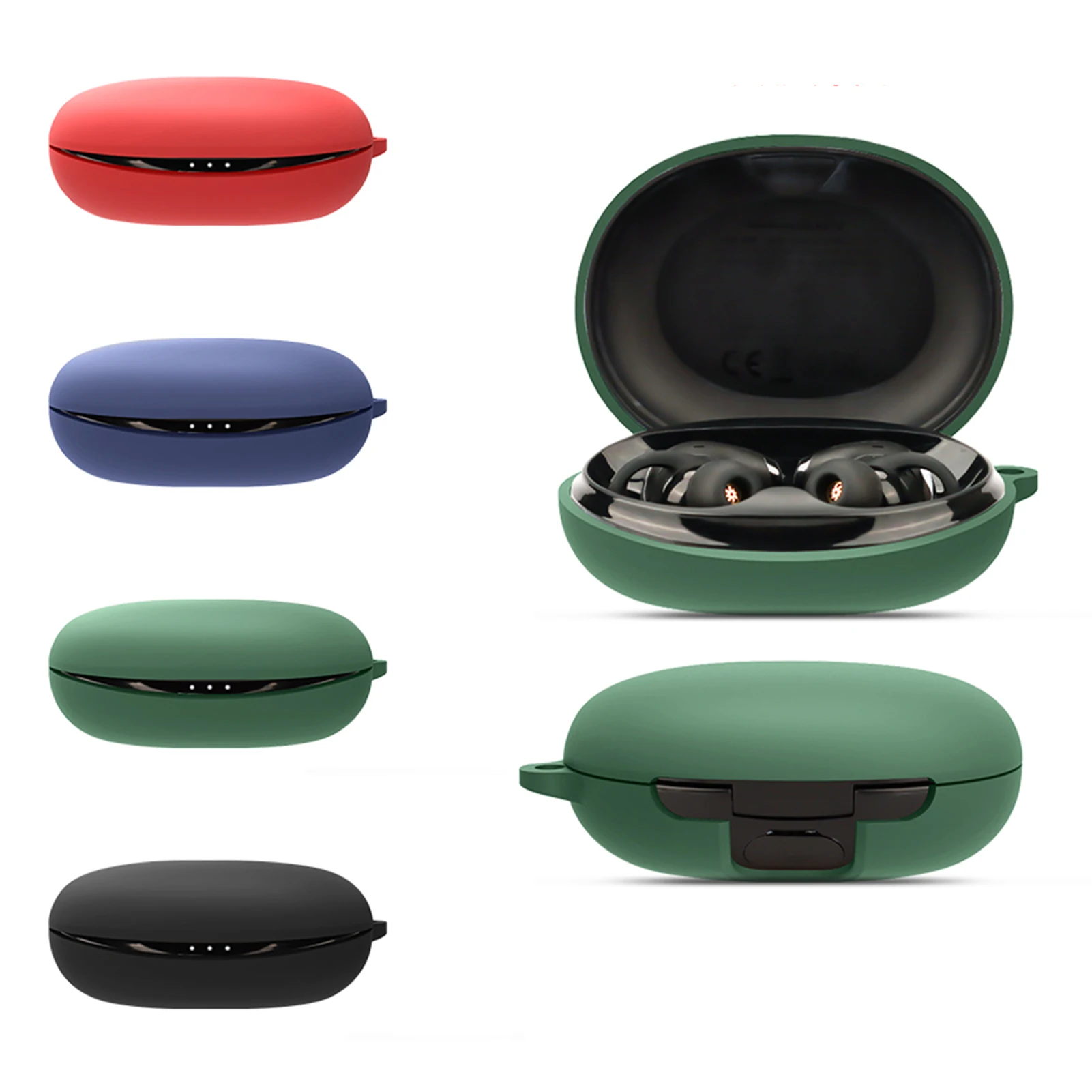 For Soundcore Liberty 2 Pro Bluetooth Earphone Protective Case Shockproof Anti-scratch Liquid Silicone Earphone Cover Shell