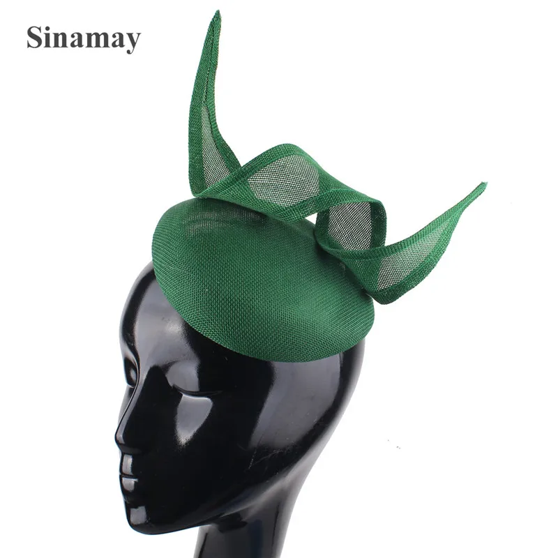 Nice Imitation Sinamay Wedding Women Fashion Fascinator Bride Hat Gorgeous Ladies Chic Headpiece With Hair Clip Ladies Headwear