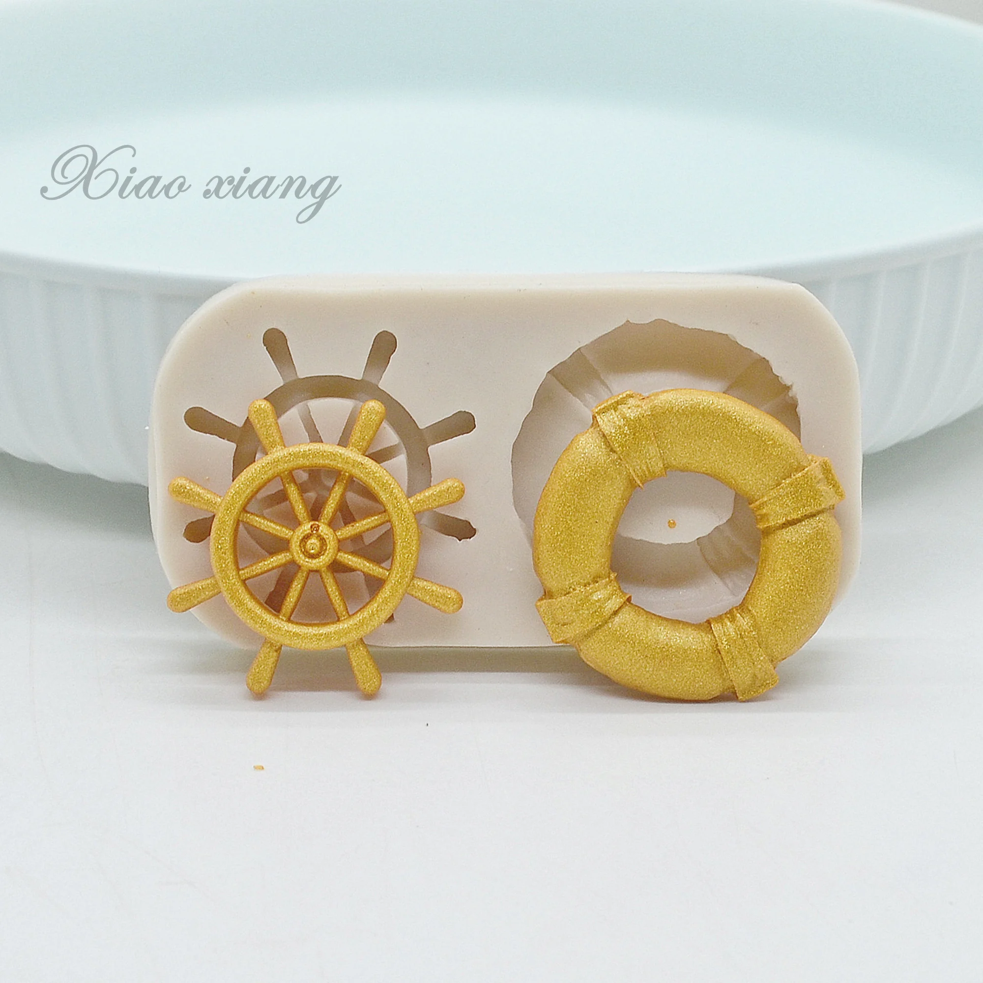 Rudder Ship Shape Silicone Molds For Baking Fondant Baking Chocolate Moulds Cake Decorating Tools Accessories For Kitchen