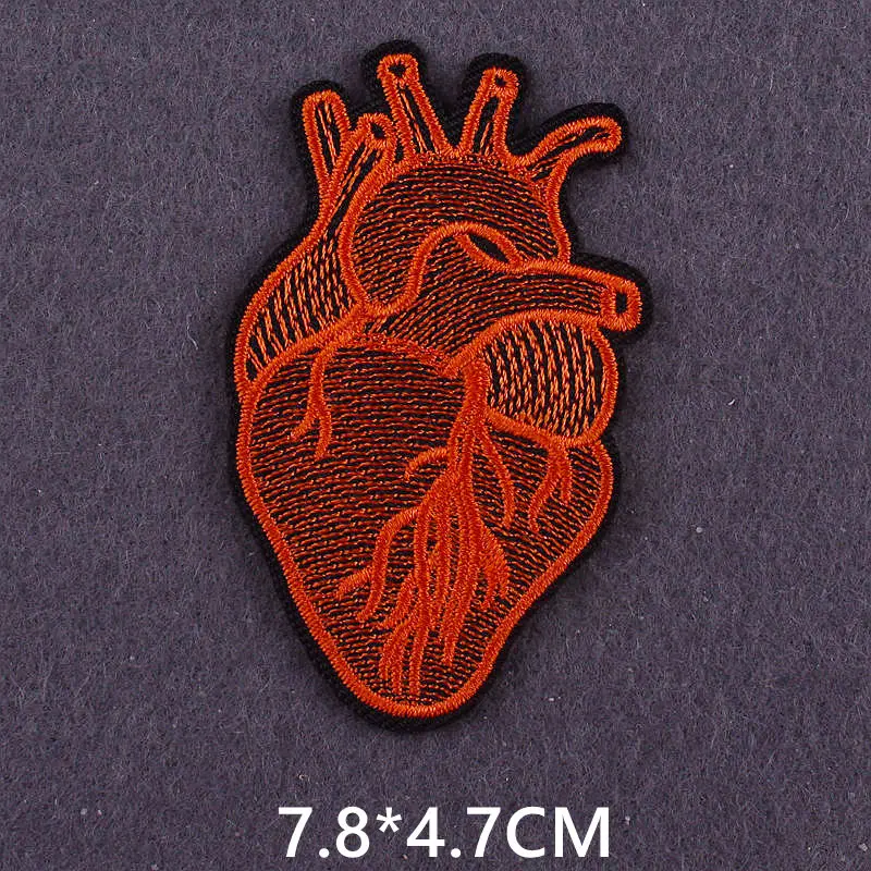Pulaqi Edelstein-Herz-gestickte Aufnäher für Jacken, Kleidung, Aufkleber, Abzeichen, rotes Herz, Hippie-Streifen, Applikation, Aufnäher zum Aufbügeln – Detail 28