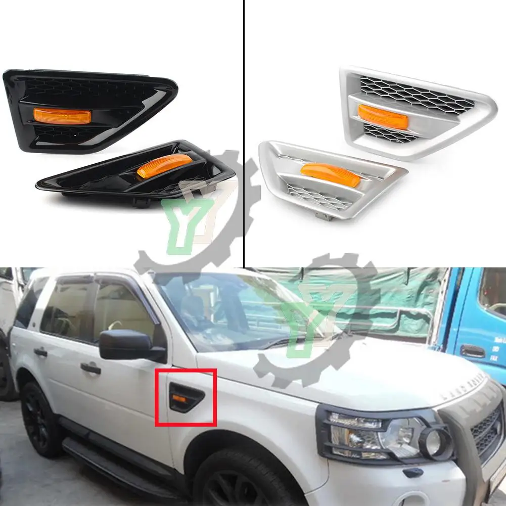 

For Land Rover Freelander2 LR2 2006 2007 2008 2009 2010 2011 2012 2013 2014 2015 2016 ABS Car Door Side Grille Vent Mesh Grill