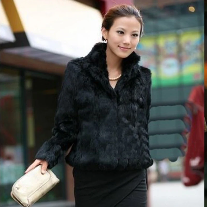 High Quality Faux Fur Coat Women\'s Fashion Warm Outerwear Autumn Winter Short Imitation Fur Coat Jacket 4XL Overcoat Clearance