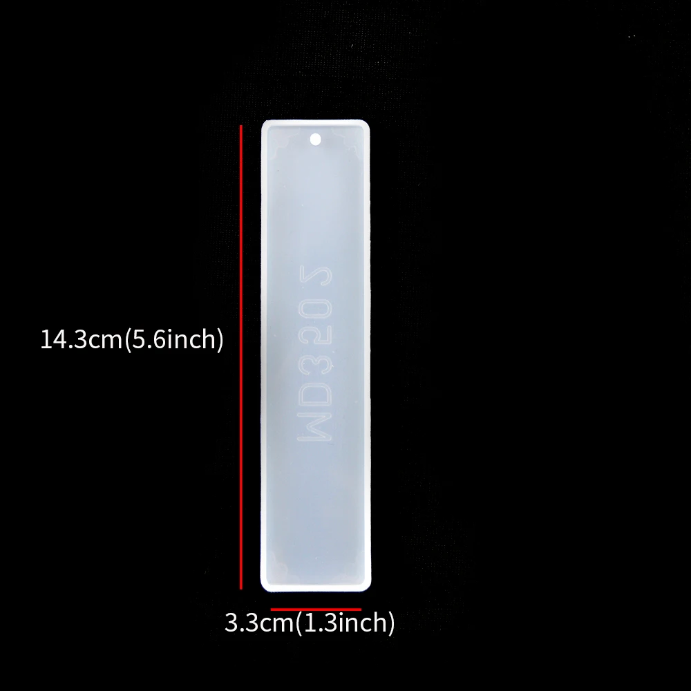 Bookmark Resina Epoxi Transparente Rectangle Ruler Moule Marque Page Epoxy Resin Mold DIY Casting Jewelry Molde Marcapaginas