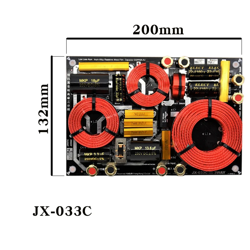 HIFIDIY مرحبا نهاية JX-033C 3 طريقة 3 وحدة اللغة (مكبر + منتصف + باس) ايفي المنزل مكبرات الصوت تردد مقسم كروس مرشحات